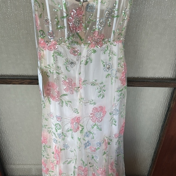 Mac Duggal 68180 Floral Beadwork Sheer Bodice Dress size 4 NEW $598 - Picture 15 of 17